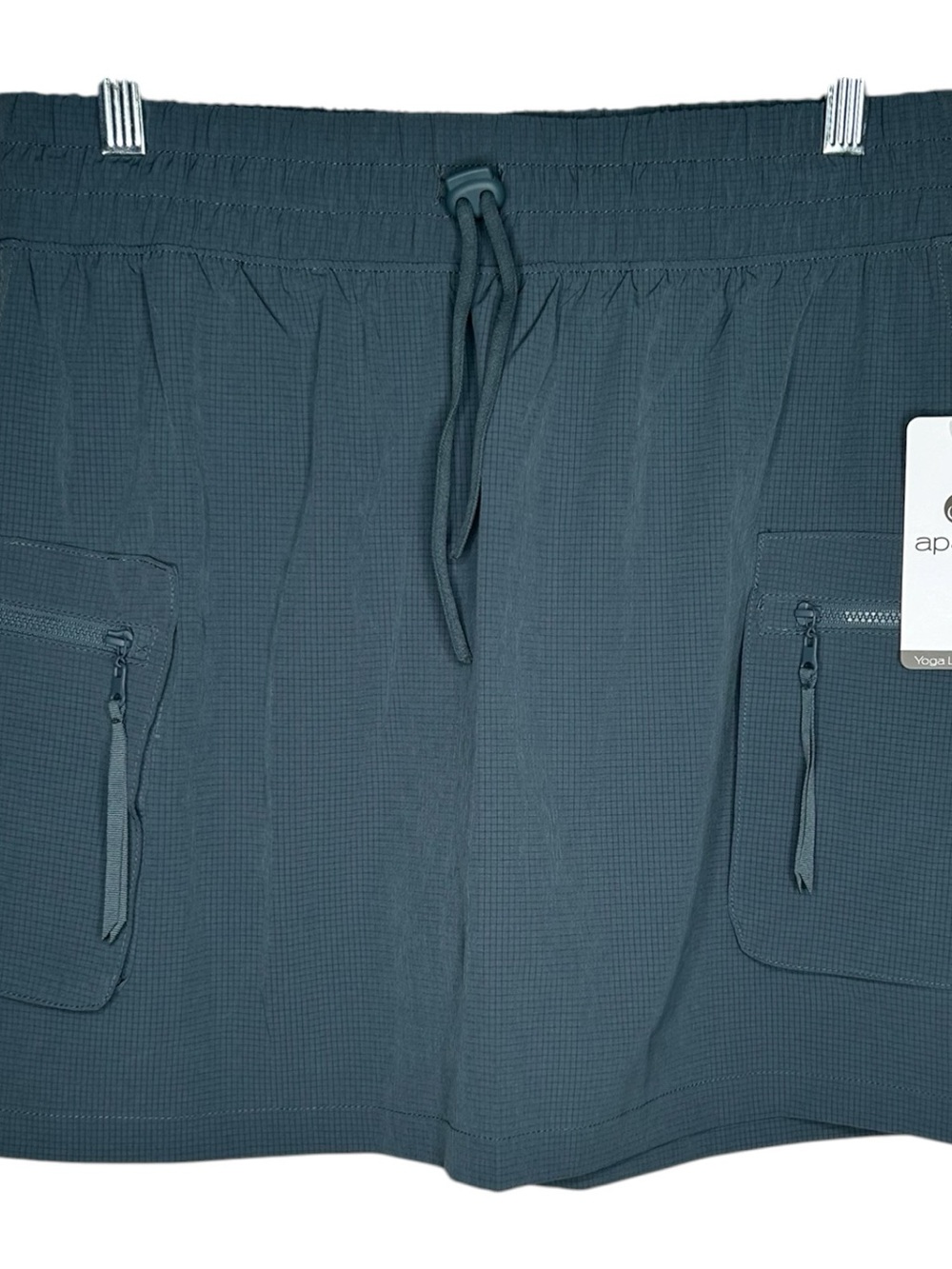 New Apana Slate Blue Drawstring Cargo Hybrid Shorts medium